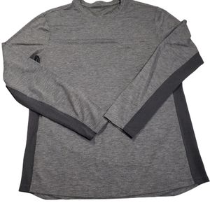 Lululemon long sleeve athletic shirt, two gray and black colors,